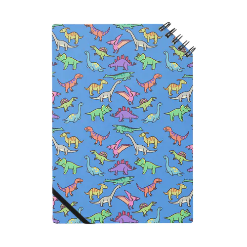 のんきな恐竜たち（青） Notebook