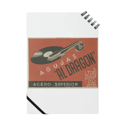 スペイン・バルセロナ 1950年代 レコード針"AL DRAGÓN" Notebook