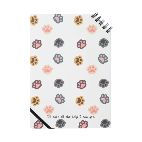 猫の手も借りたい（ドット）💕I’ll take all the help I can get. Notebook