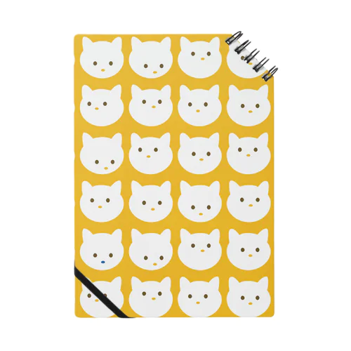 Dot Cat Daily_Square（イエロー） Notebook