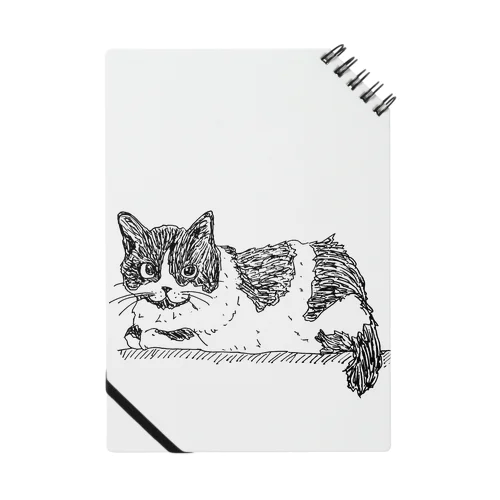 白黒ハチワレ猫ちゃん Notebook