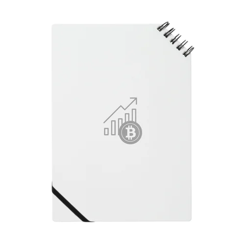 急上昇ビットコインシリーズVer.2（灰ロゴ） Notebook