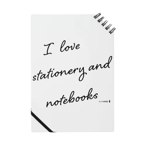 文房具と手帳が大好き・大きなロゴ Notebook