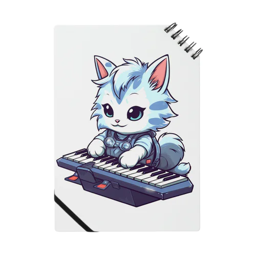 可愛いネコちゃんとキーボード ノート