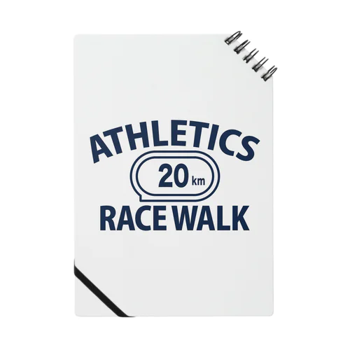 競歩(きょうほ)・20km・陸上競技・グッズ・オリジナル・デザイン・Tシャツ・陸上部・ロード・男子・女子・RACE WALK(競歩)・レースウォーク・かっこいい・かわいい・アスリート・選手・競歩走・入賞・有望 Notebook
