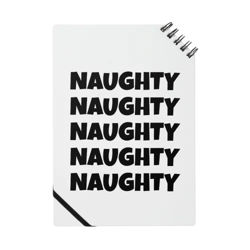 NAUGHTY 5ロゴ(BLK) Notebook