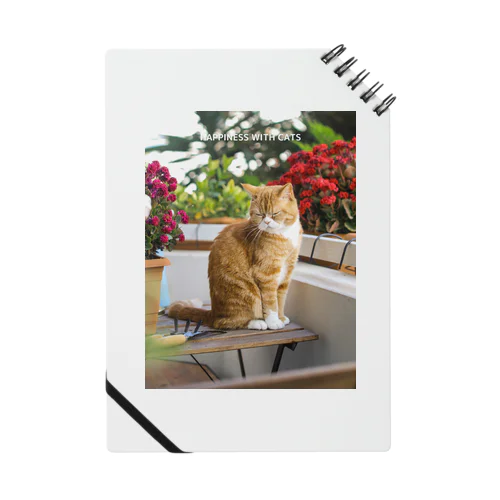 花壇🌺にたたずむ猫ちゃん ノート