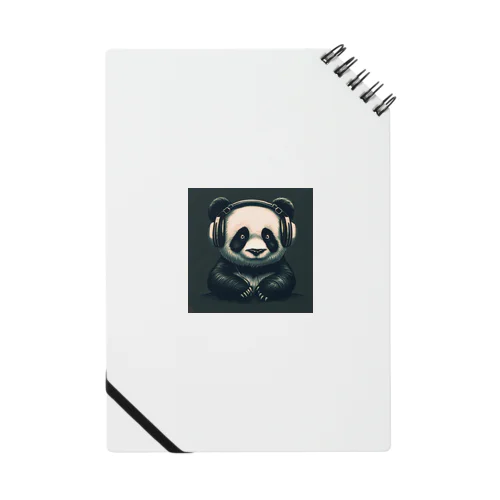 Headphones & Pandas（ヘッドホン & パンダ） Notebook