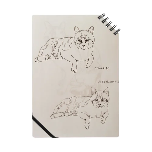 ペンスケッチ猫 Notebook