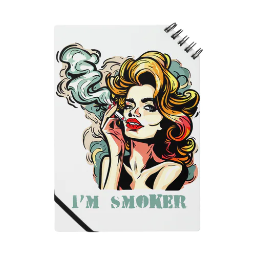 煙草を吸う美女 Notebook