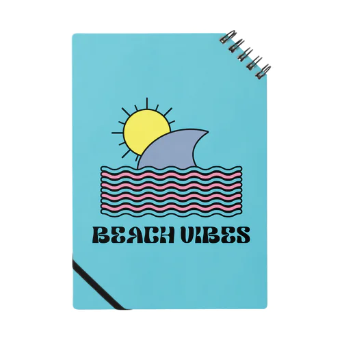 white beach vibesデザイン Notebook