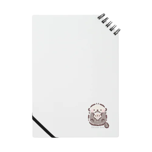 ホタテ貝をくわえる赤ちゃんラッコ Notebook