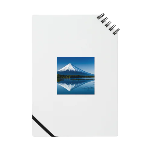 湖に反射する富士山 ノート