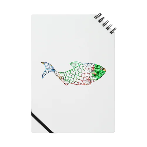 魚　water drop Notebook