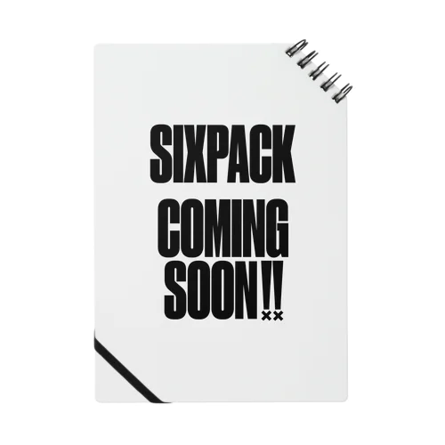 SIXPACK COMINGSOON シックスパック カミングスーン 筋トレ Notebook
