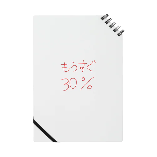 もうすぐ30% Notebook