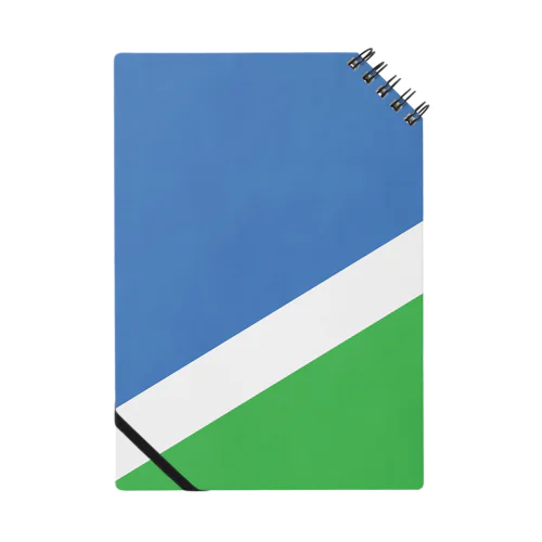 ミニマリズムデザインな気分　青と緑 Notebook