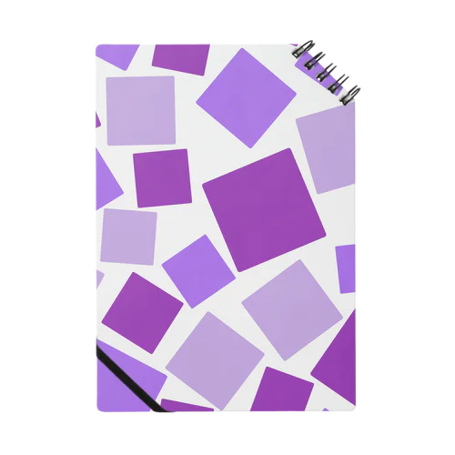 紫色の四角形 ノート