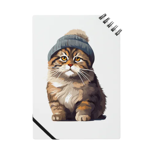 knit hat cat ノート