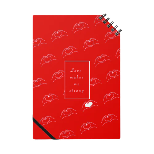 love makes me strong Notebook