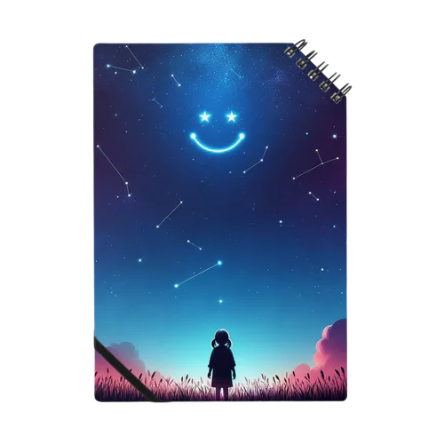 星座を見上げる少女 Notebook