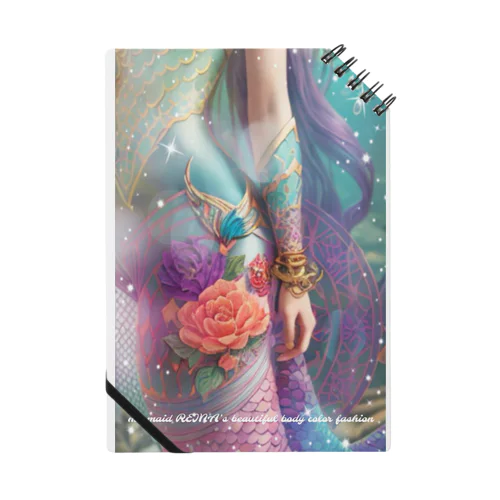 mermaid REINA  fashion color Notebook