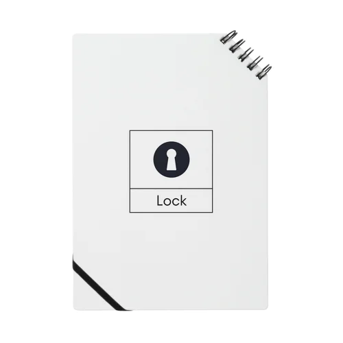 四角におさまるLock ノート