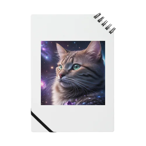 「星の囁き - 宇宙への猫の眺め」 Notebook