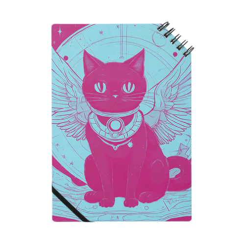 宇宙黒猫キョロちゃん(シアン) Notebook