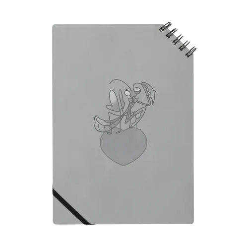 蟷螂/グレー Notebook