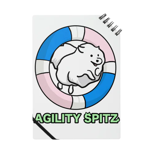 AGILITY SPITZ「ぴょ〜んと飛ぶよ」 ノート