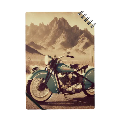 "セピアの時代を駆ける古きオートバイ" ノート