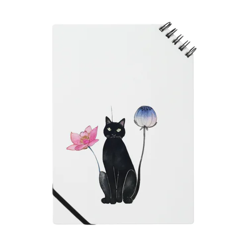 黒猫と花 Notebook