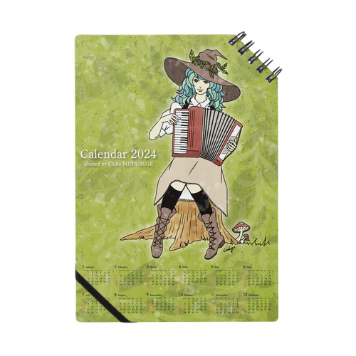 2024ChihoMIYASHIGE Calendarグッズ Notebook