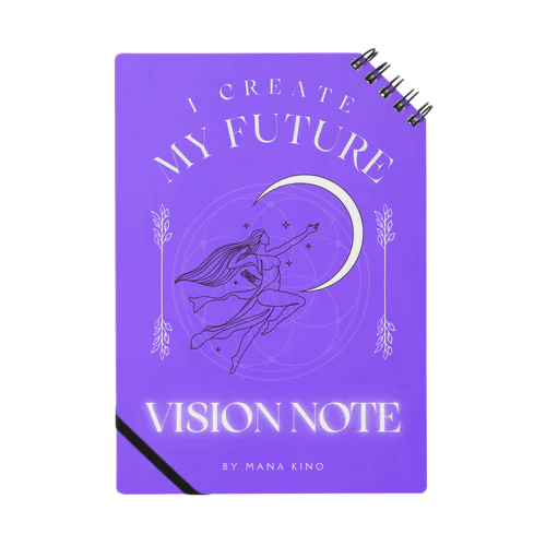 ビジョンノート2024（青マゼンタ）｜Limo design studio Notebook