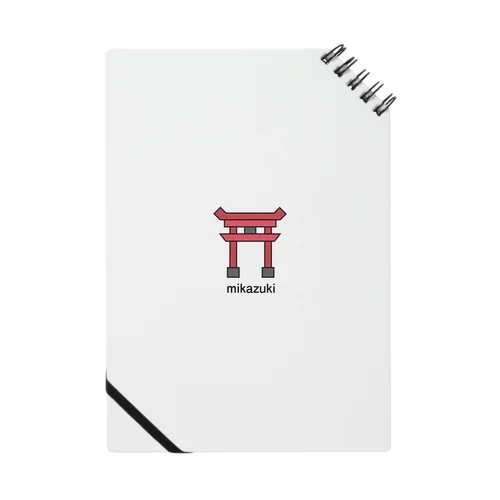 かわいい　鳥居ロゴ　オリジナルグッズ Notebook