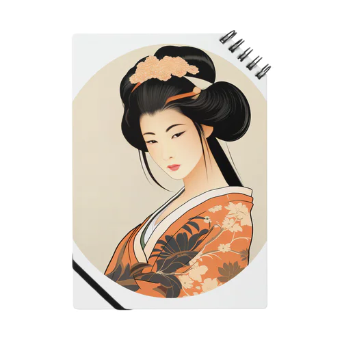 浮世絵 美人画 Ukiyoe beauty painting [UB-MJ52-SR001-0008] Notebook