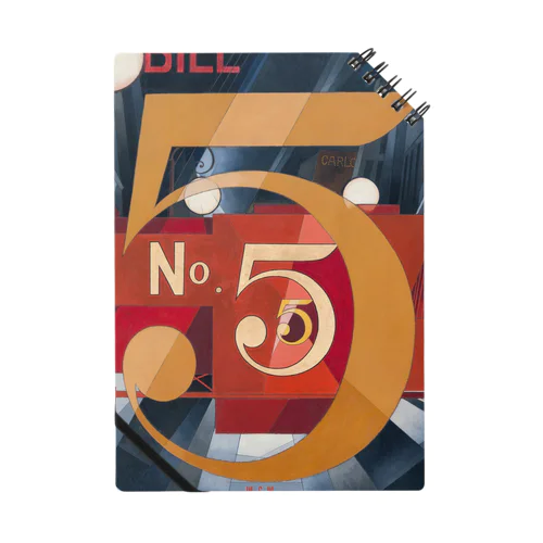 チャールズ・デムス charles demuth No5 金のNo.5 Notebook