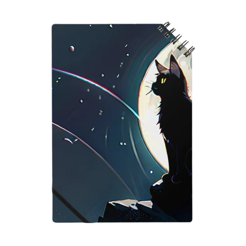 月夜を眺める黒猫 Notebook