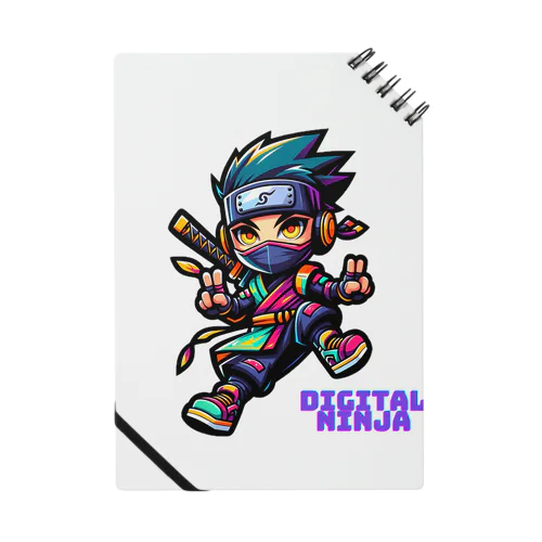 “Digital Ninja” ロゴ付き ノート