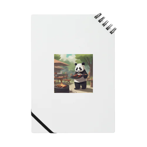 「食欲をそそるパンダが食事を運びます！」 Notebook
