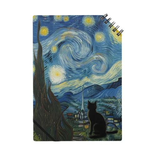 ねこおてて オリジナル猫(クロネコ) Notebook