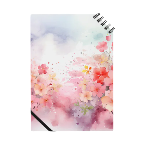 Colorful watercolor flower art 1 Notebook