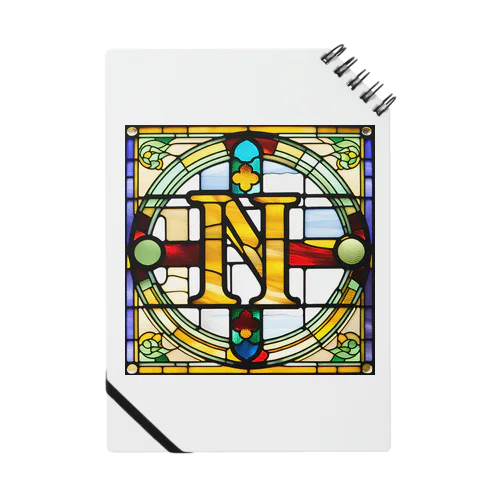 stained glass N Notebook