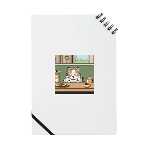 テーブルの上でおねだりしている猫 Notebook