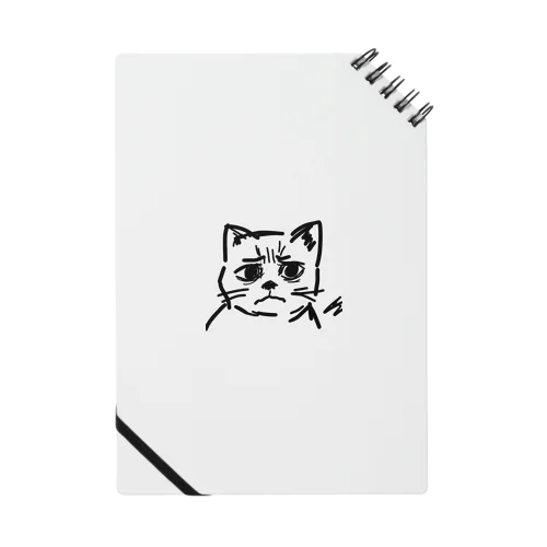 訝しげな顔の猫 ノート