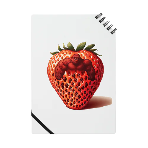 The Mighty Gorilla Strawberry  Notebook