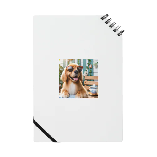 サングラスをかけた、かわいい犬 Marsa 106 Notebook