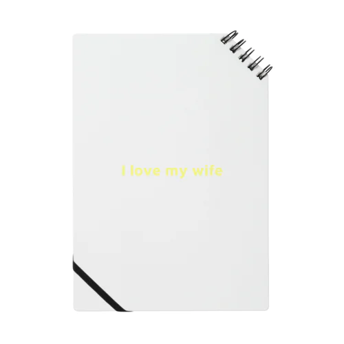 I love my wife logo ノート