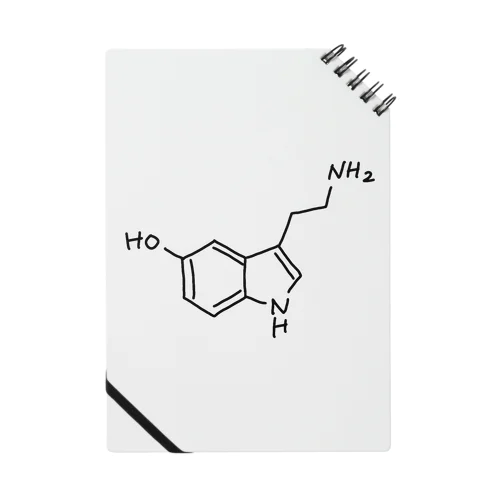 精神安定 セロトニン（ブラック）Serotonin（Black） Notebook